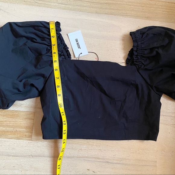 Jason Wu puff sleeve cotton crop top NEW - Picture 7 of 7